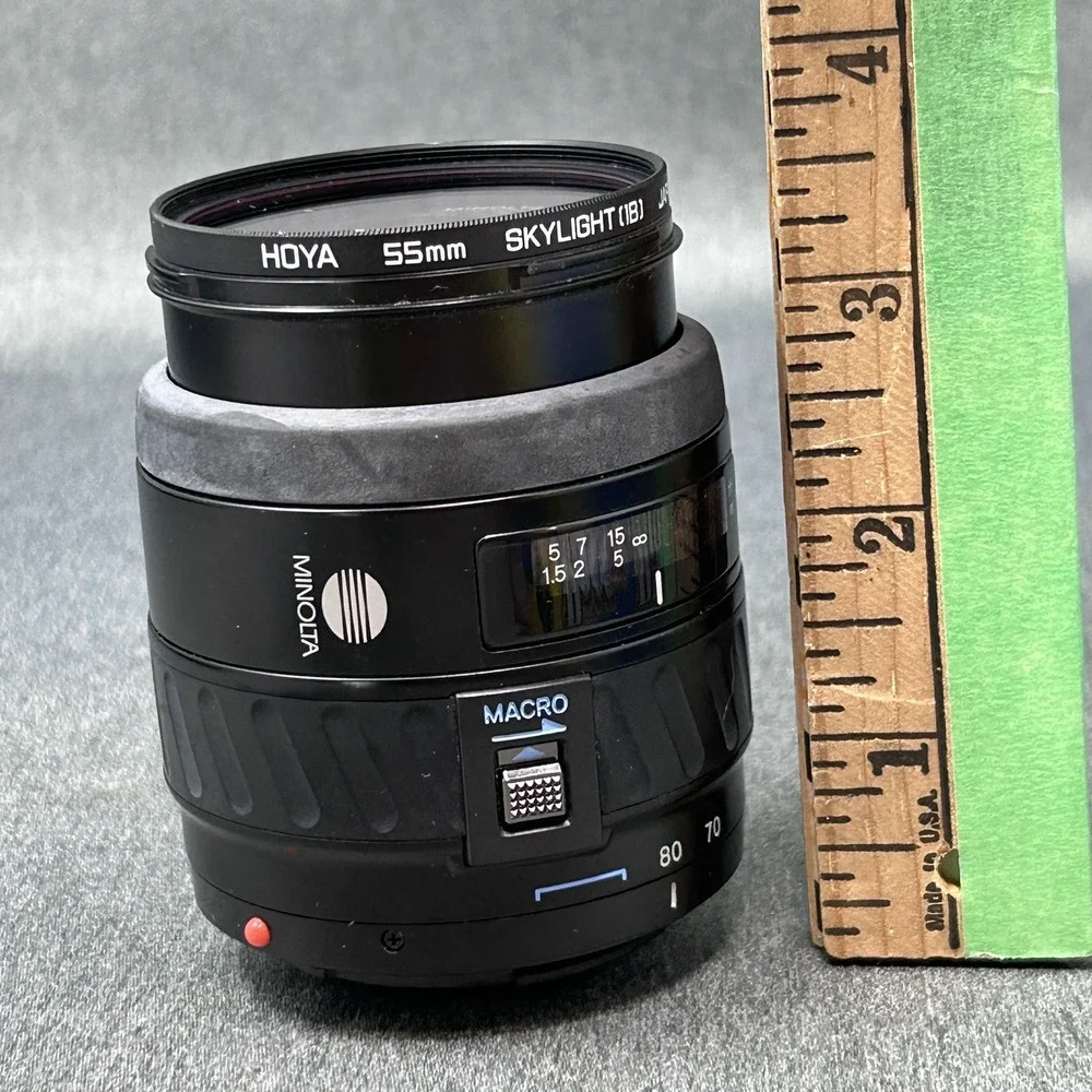 Minolta AF Zoom 28-80mm f/4-5.6 Macro Lens Sony A Mount 55mm Japan